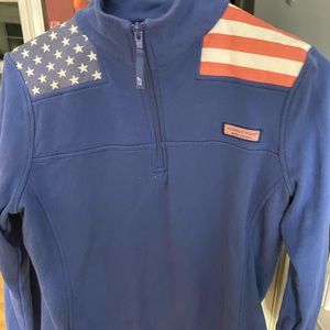 Vineyard Vines American Falg Half zip